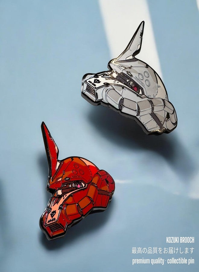 ZAKU PIN ZAKU PINS ZAKU MODEL PIN ZAKU II ZAKU 2 PIN ZAKU ENAMEL PINS ZAKU ROBOT SPIRITS MS-06 ZAKU FIGURE PIN HARD ENAMEL (AKA) - Image 5